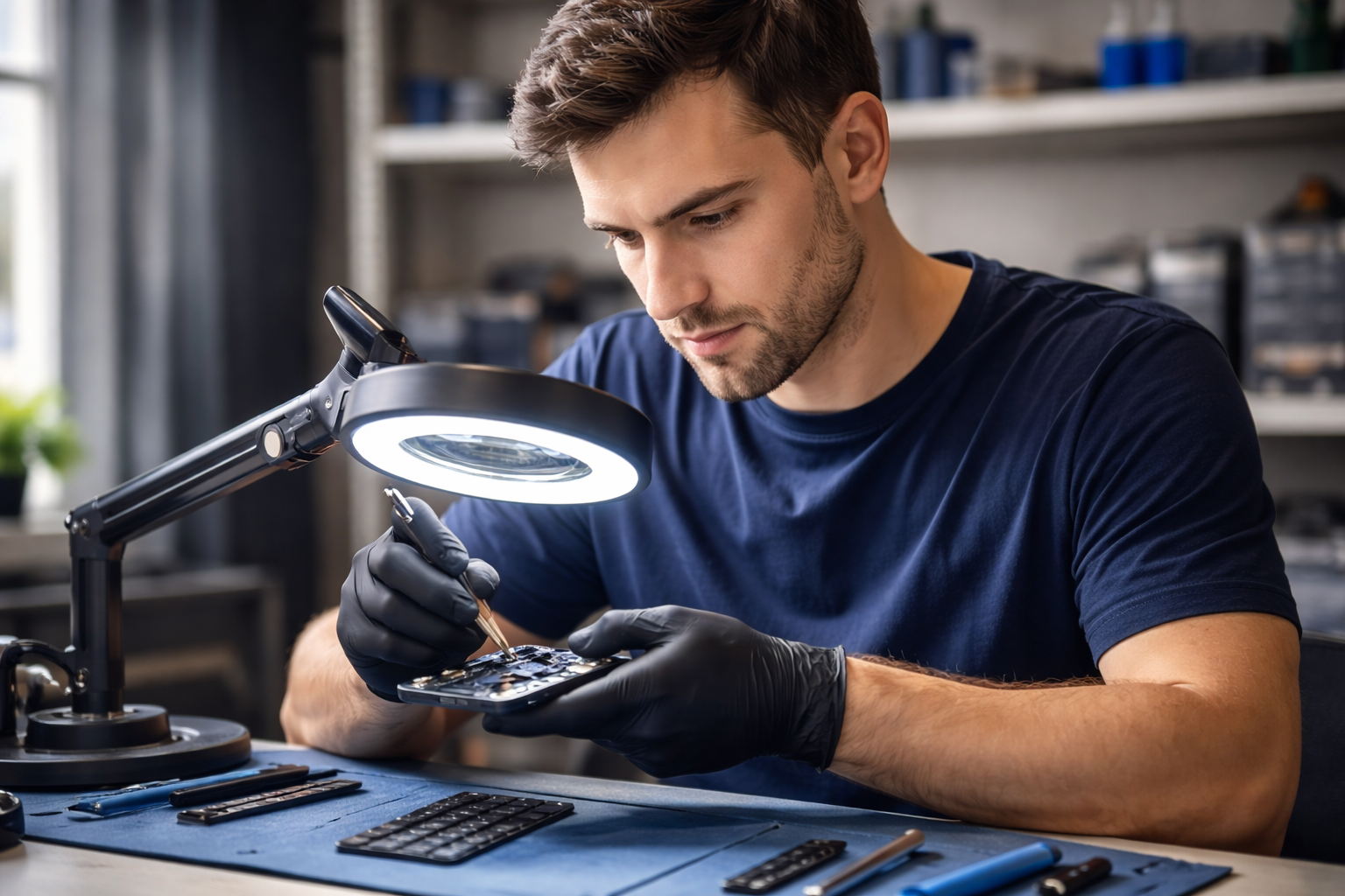 Technicien au travail